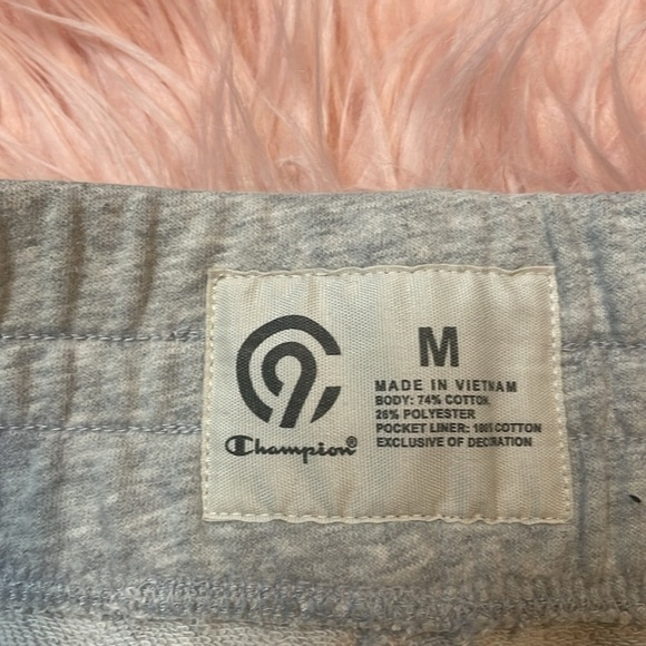 Champion Gray Sweatpants Shorts Size Medium - Picture 2 of 5